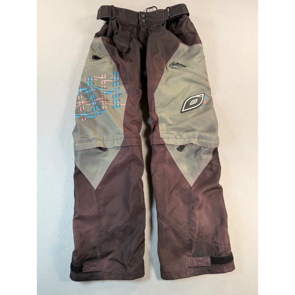 Y2k ONeal Apocalypse MX Moto Racing Pants Brown Green Pink Size 5/6 Motocross
